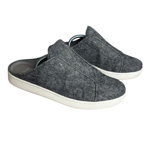 EILEEN FISHER News Felt Sneaker Gray Slides Slip On Women's Size 10 Casual EUC - Picture 3 of 6